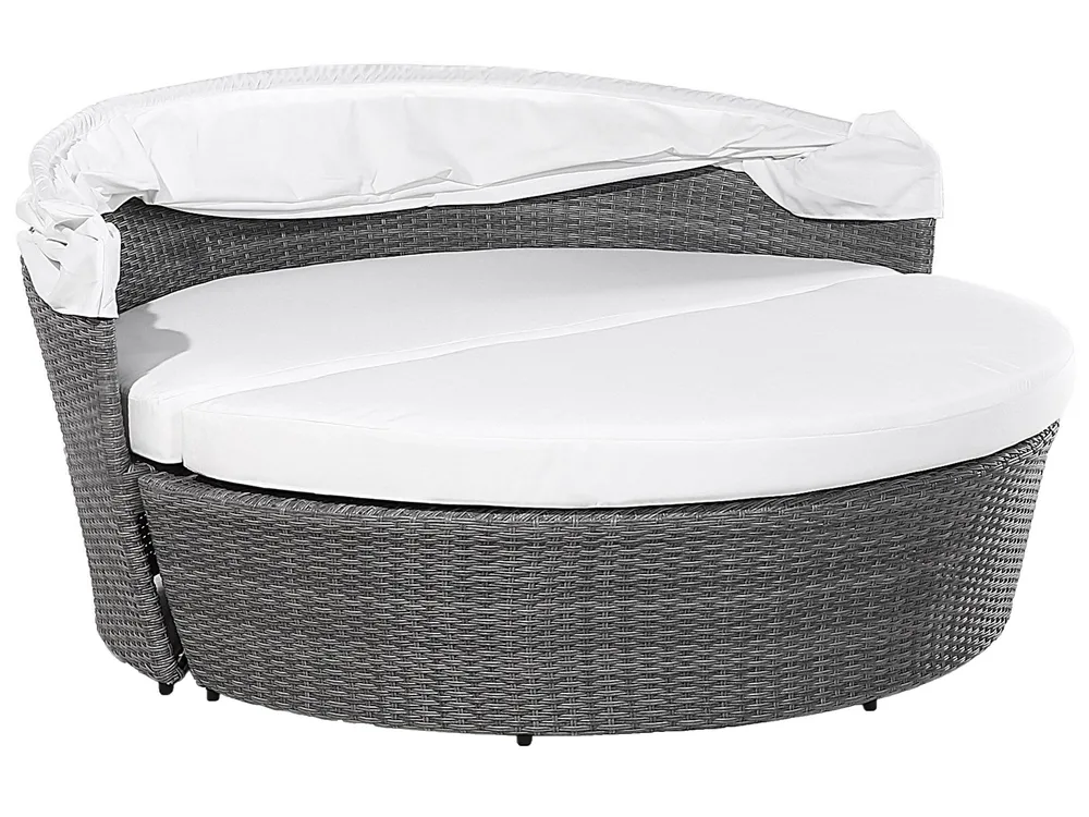 Outdoor bed SYLT LUX Synthetic rattan Gray - Image 8