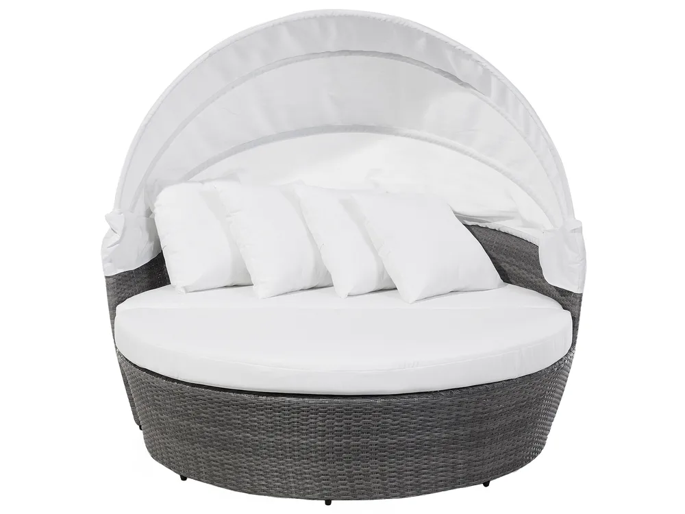 Outdoor bed SYLT LUX Synthetic rattan Gray - Image 11