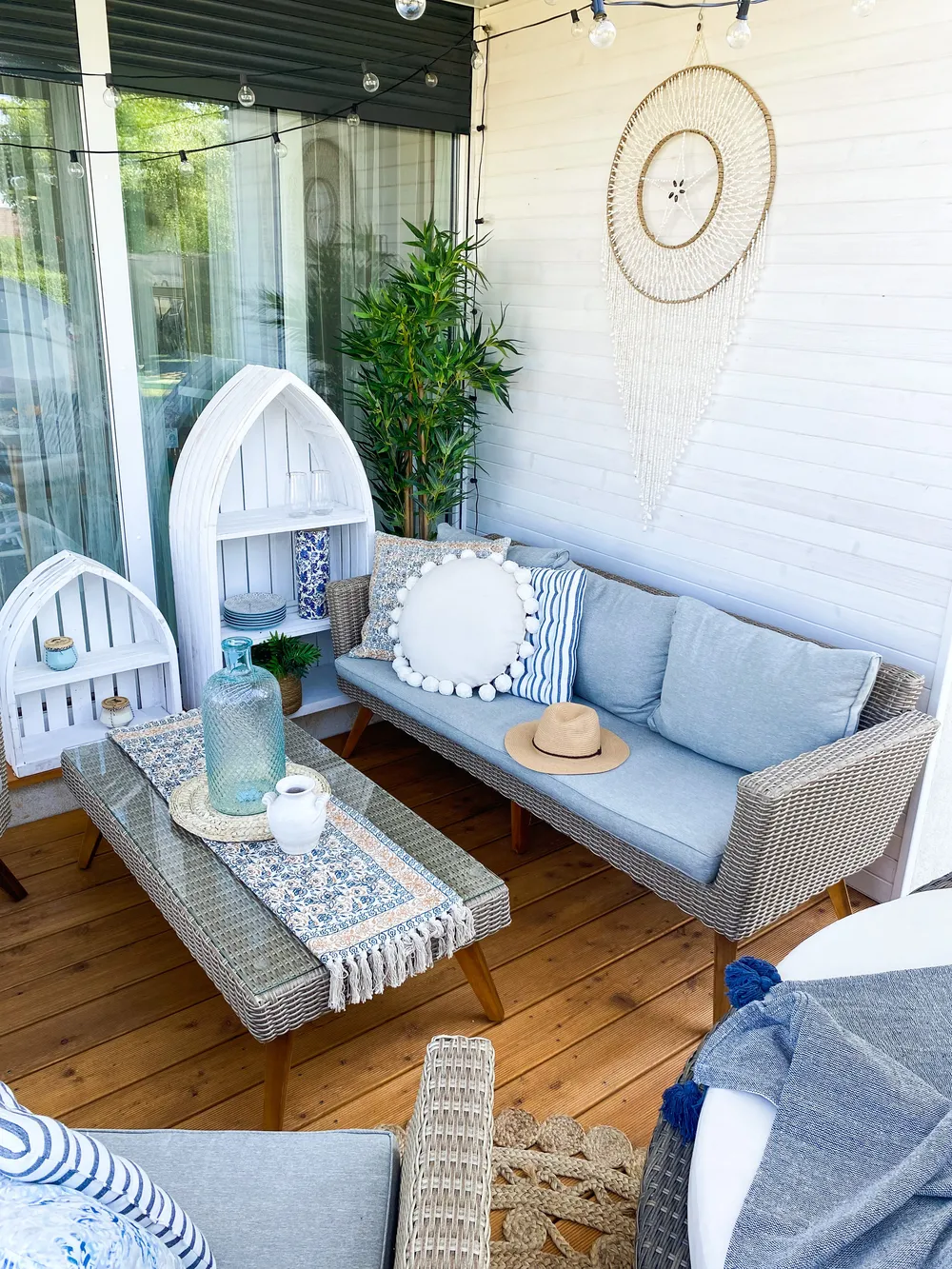 VITTORIA 5-seater garden set with table, synthetic rattan - Image 6