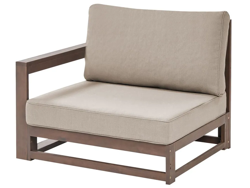 TIMOR 4-seater corner garden set, right-hand modular, certified acacia wood - Image 4