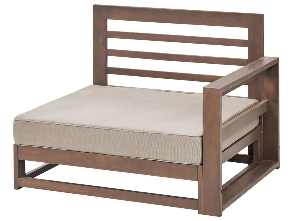 TIMOR 4-seater corner garden set, right-hand modular, certified acacia wood - Image 6